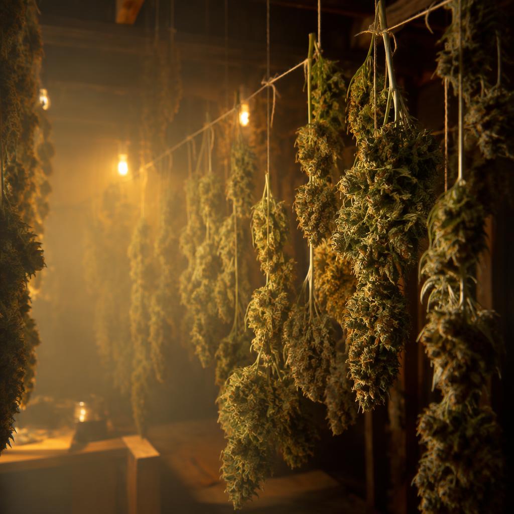 Fleurs — Séchage lent, Maison du cannabis